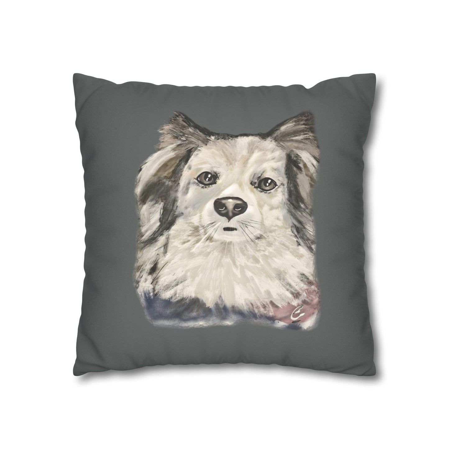 Dog Faux Suede Pillowcase - Pet Home Design