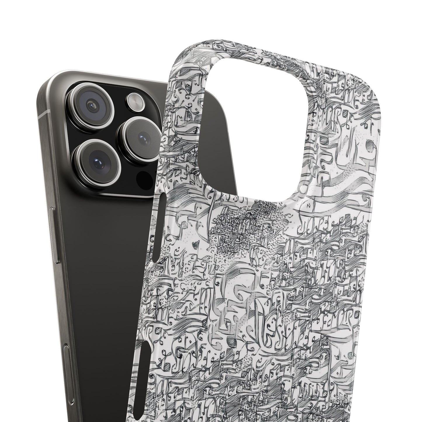 .ه,- ' Modern Art Slim Phone Case -LOVE I- I -.