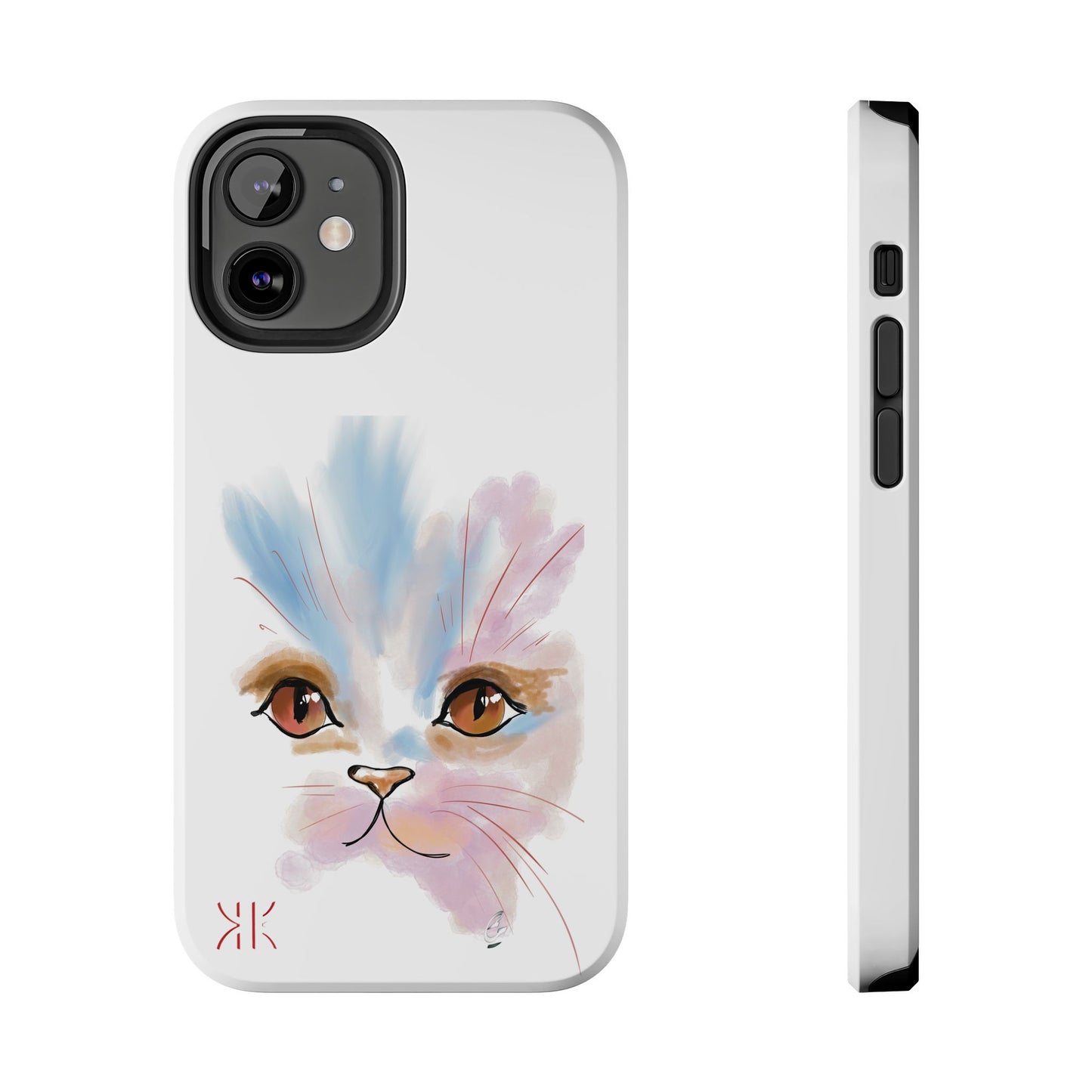 Cat Watercolour Tough Phone Case /