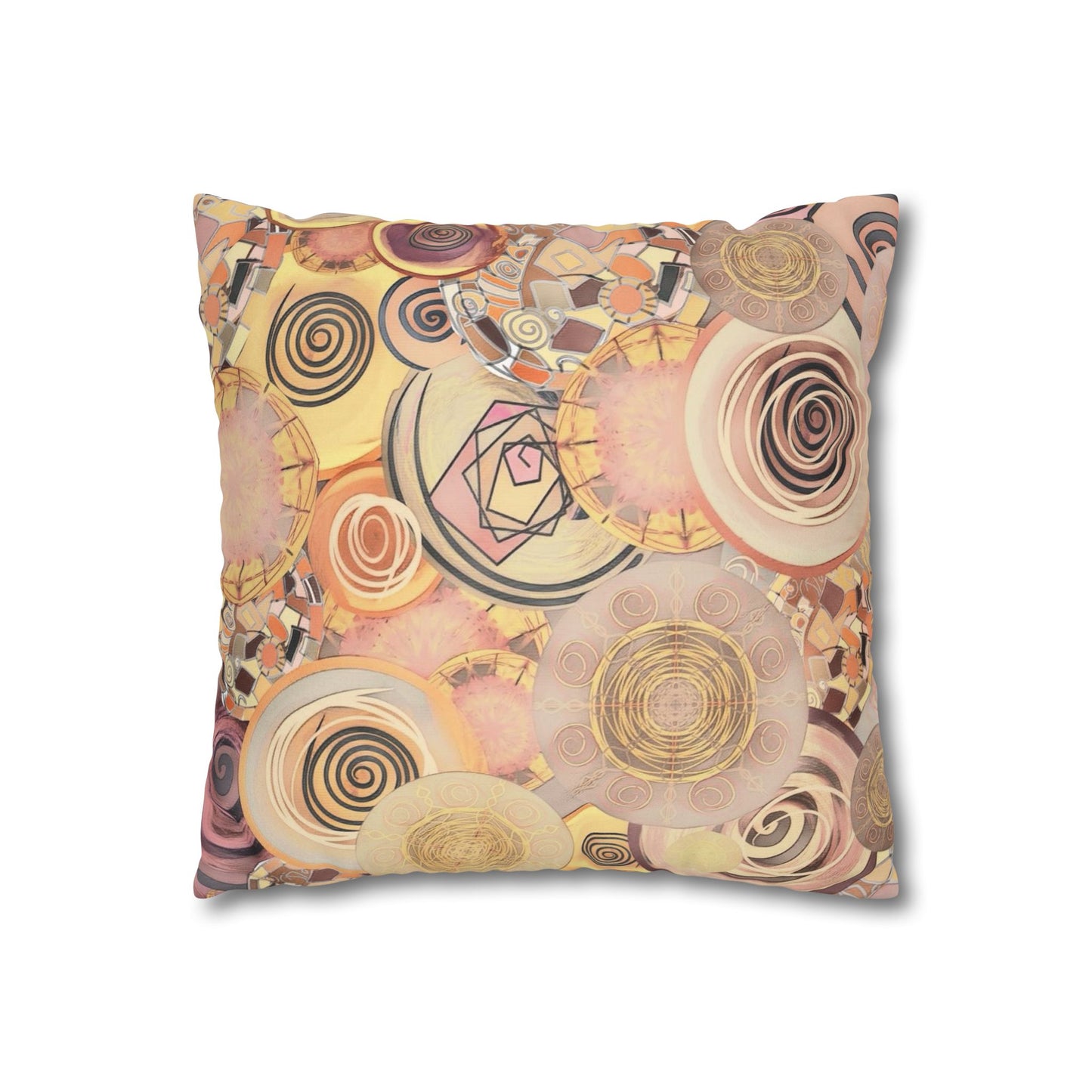 Modern art inspired beauty Faux Suede Square Pillow Cover