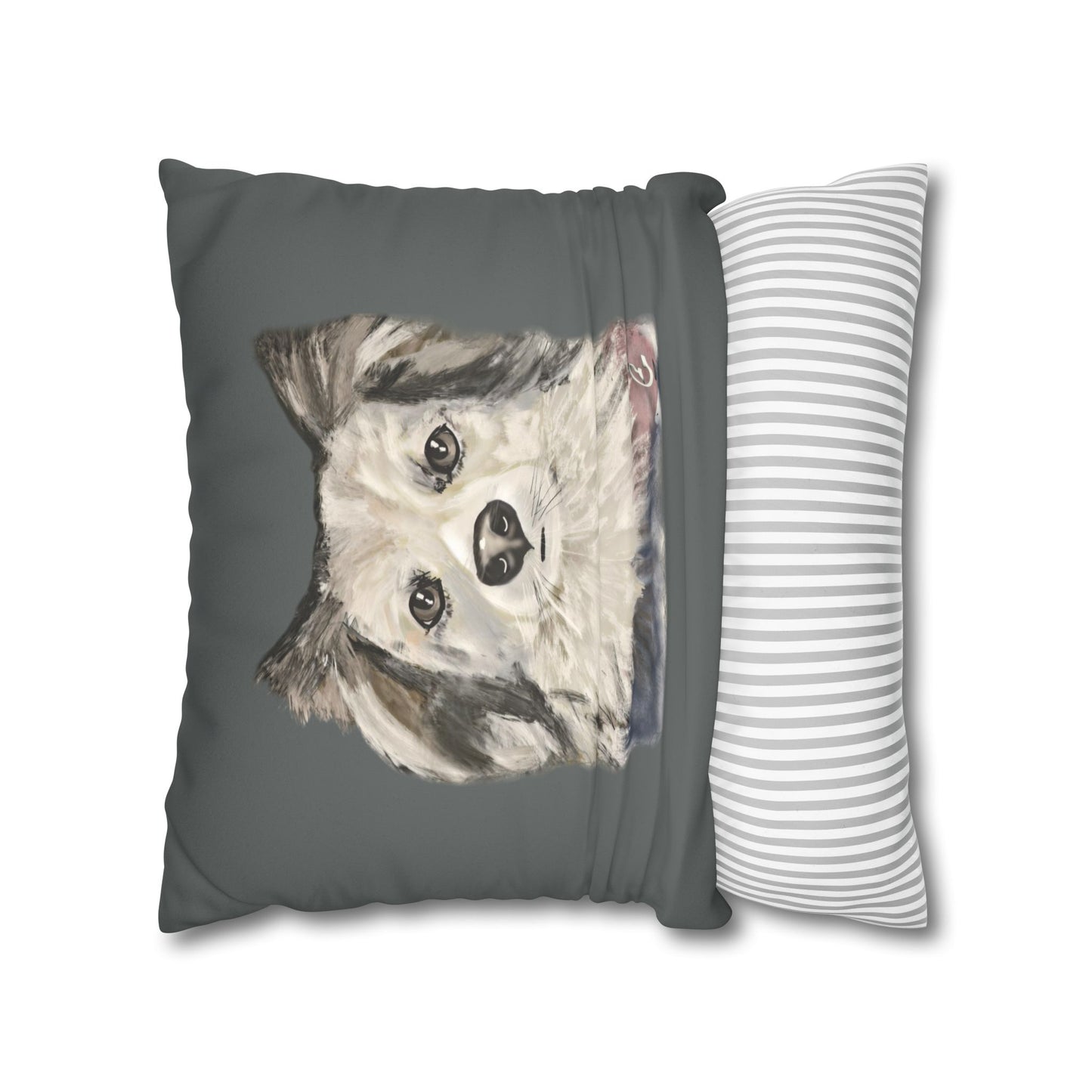 Dog Faux Suede Pillowcase - Pet Home Design