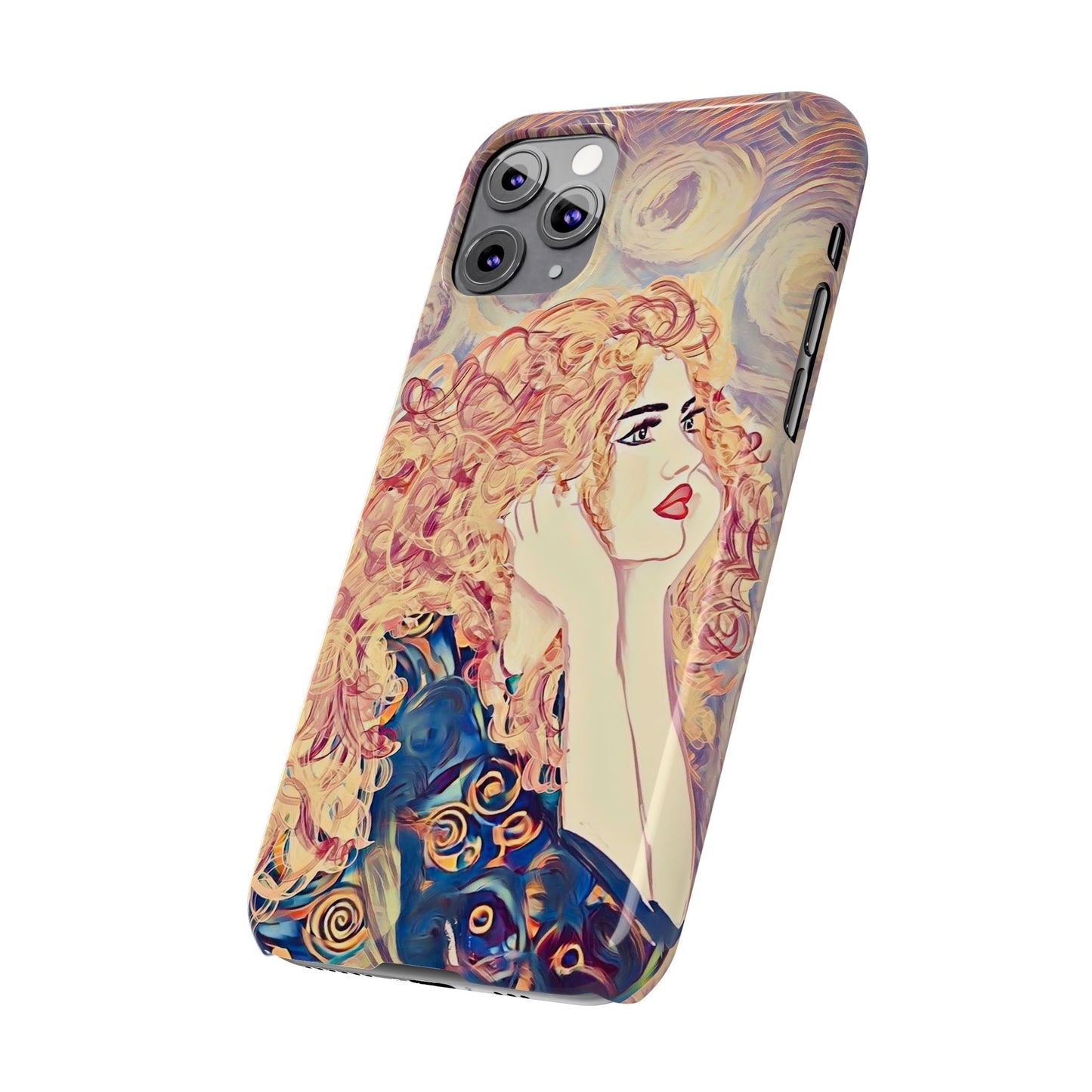 ' Modern Art Slim Phone Case -LOVE,