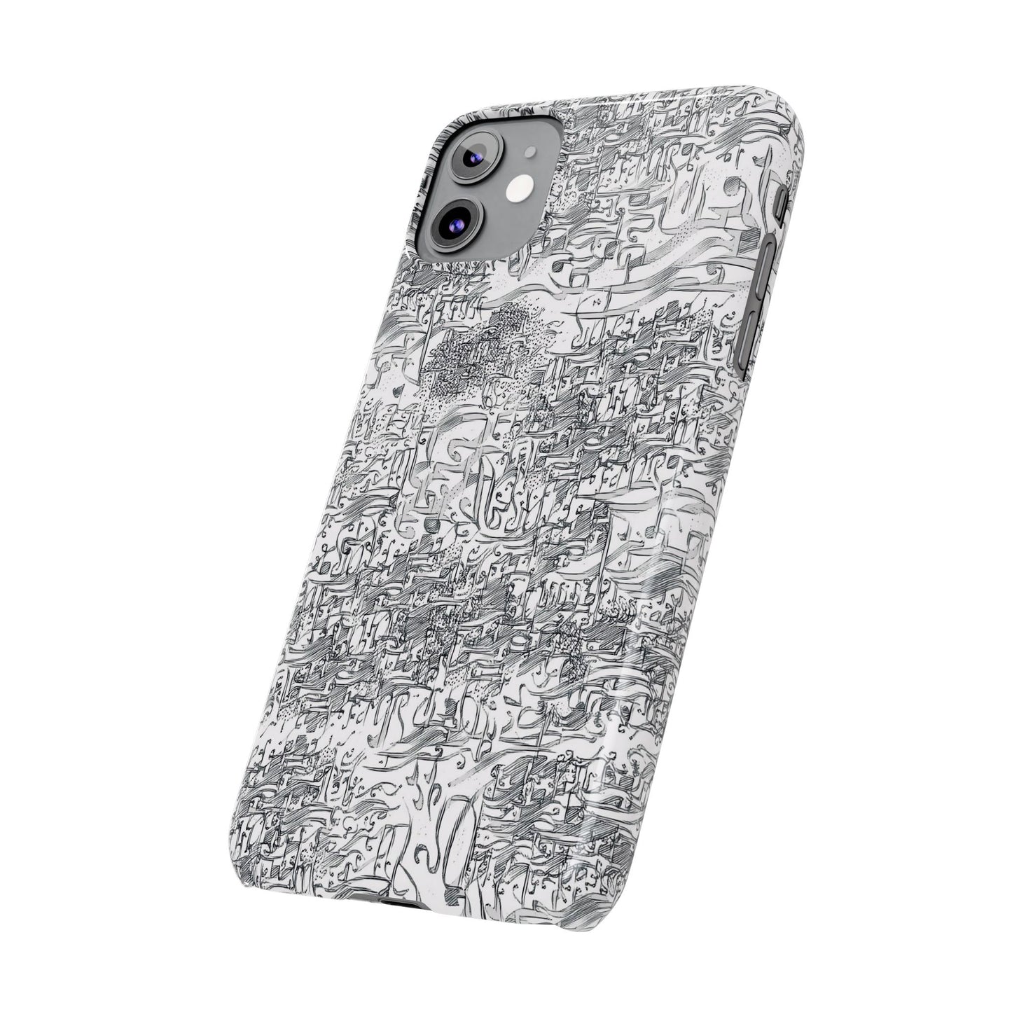.ه,- ' Modern Art Slim Phone Case -LOVE I- I -.