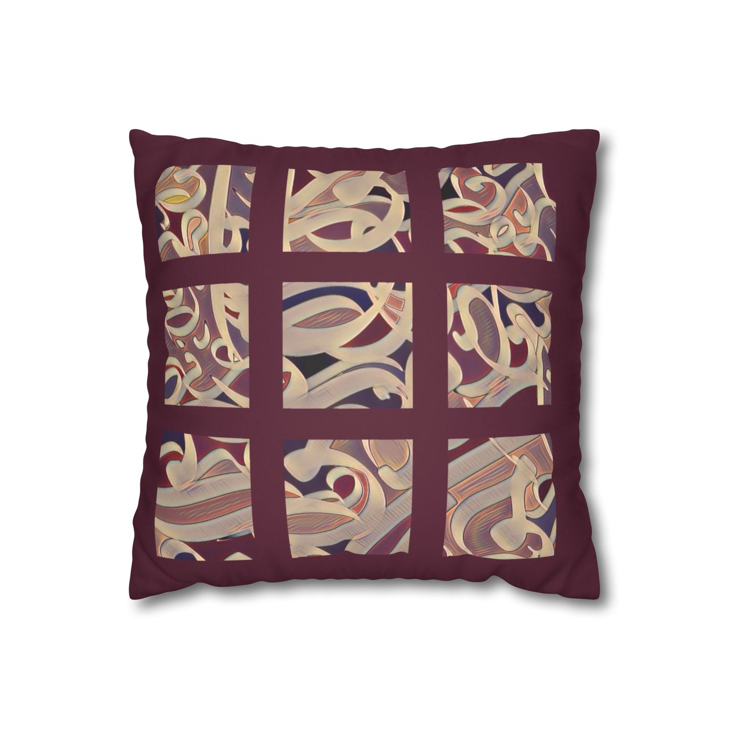 Copy of Copy of Square Pillowcase - Persian Calligraphy, Modern Handwriting Design