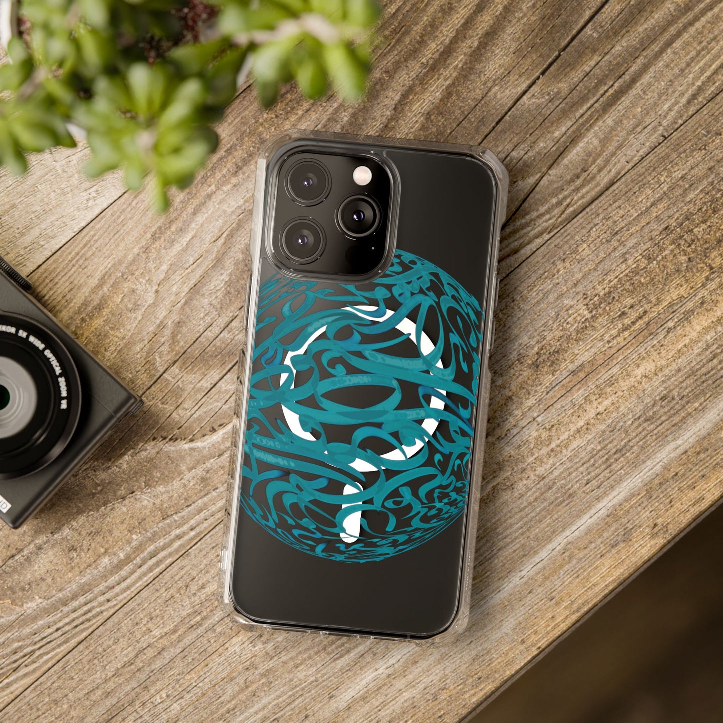 Copy of Copy of Phone Case - Pink Ribbon Persian Calligraphy Design - Magnetic Case