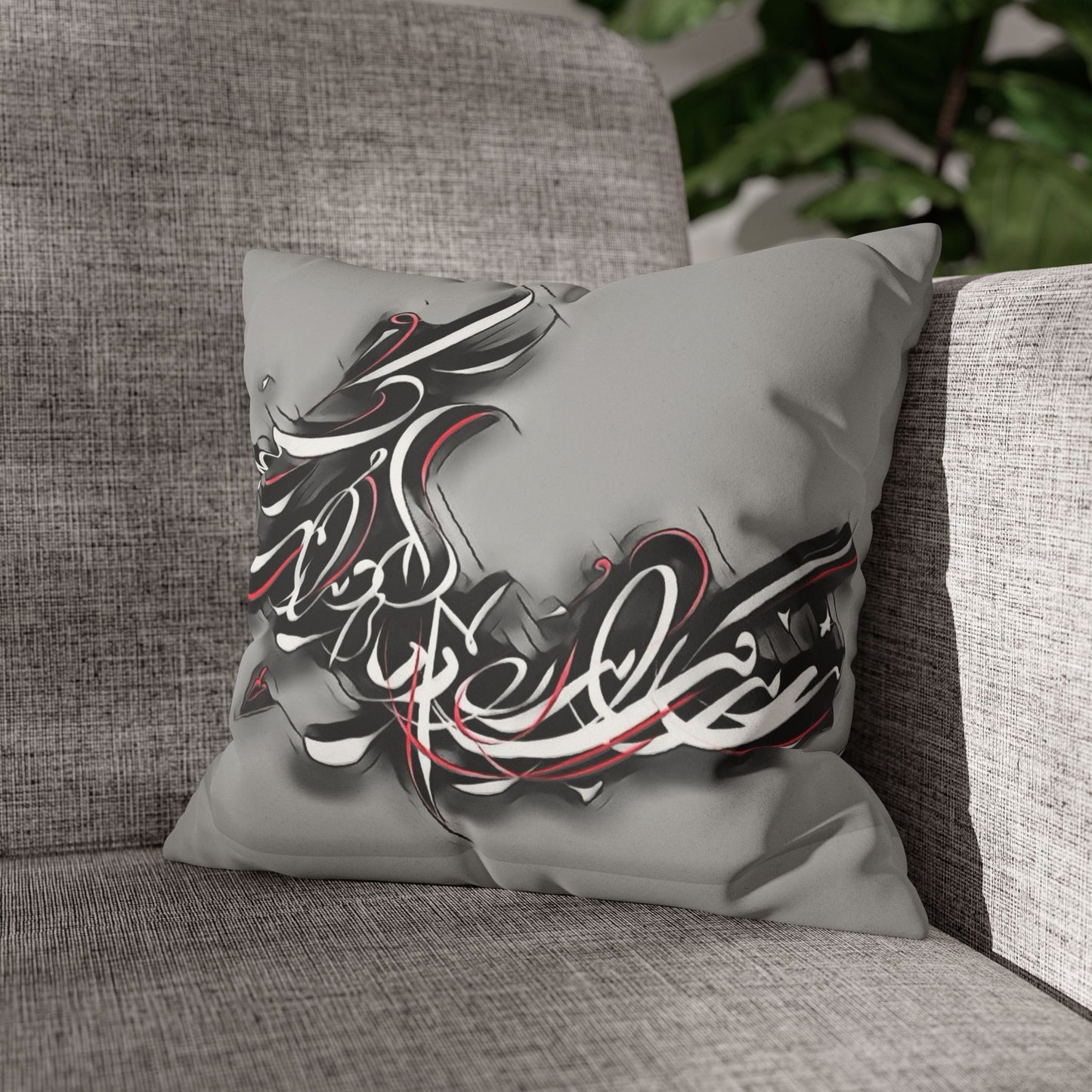 Kalli K Pillowcase Modern Calligraphy Design