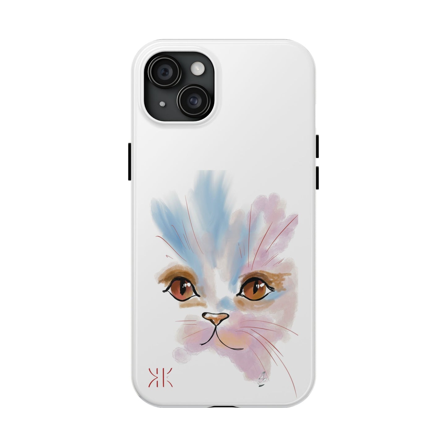 Cat Watercolour Tough Phone Case /