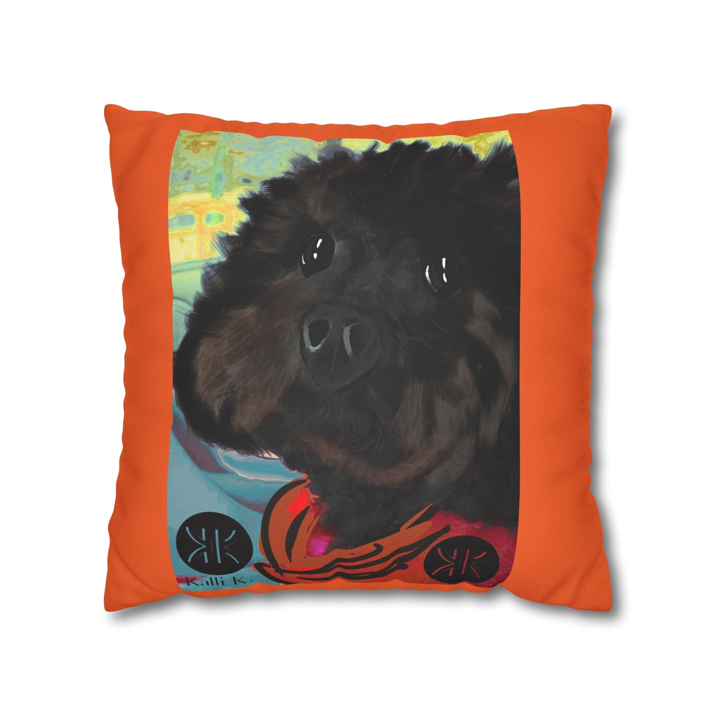 COAL Pillowcase - Modern Art Portrait Watercolour Design