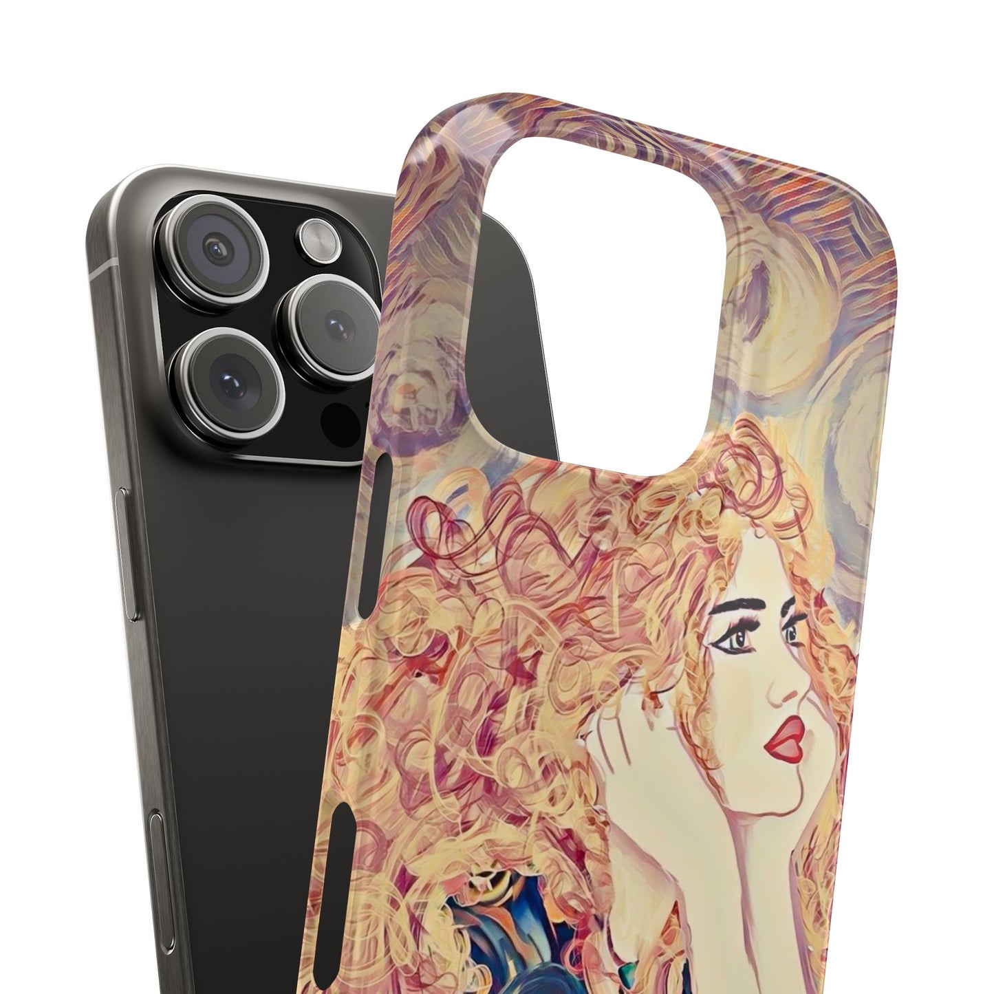 ' Modern Art Slim Phone Case -LOVE,