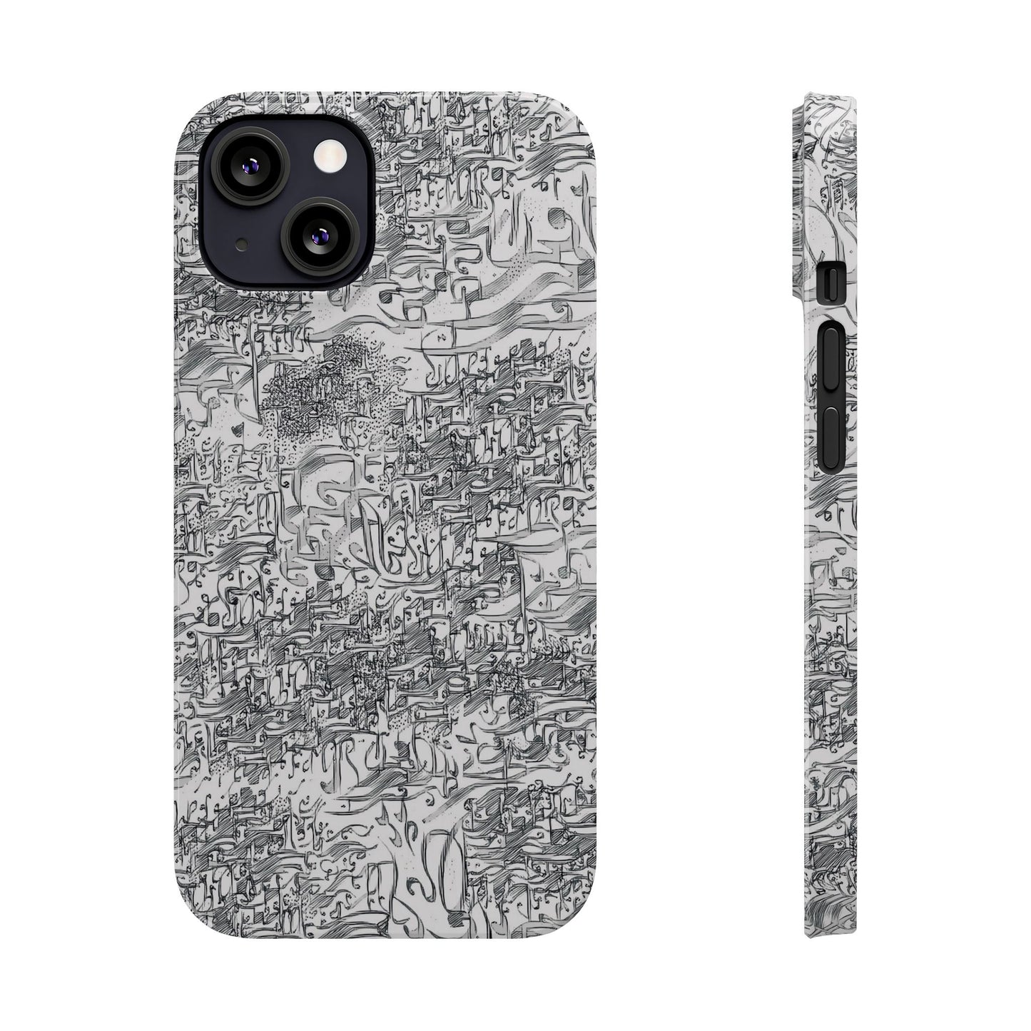 .ه,- ' Modern Art Slim Phone Case -LOVE I- I -.