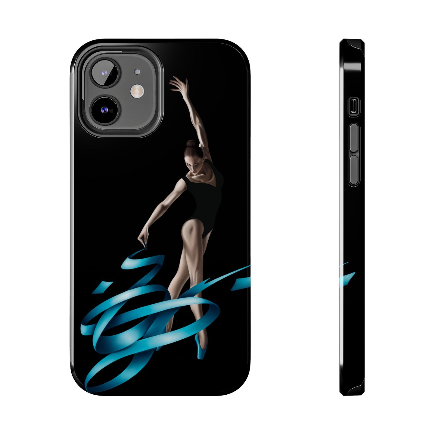 Phone Case - Ballerina with Blue Ribbon Persian Calligraphy Design