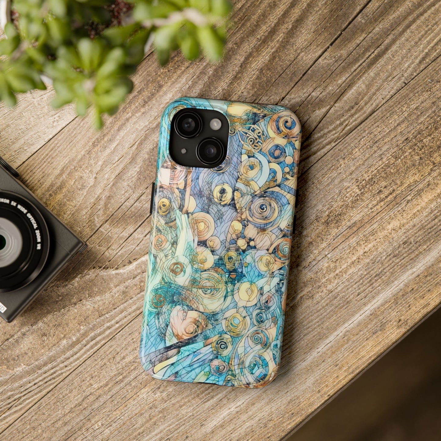 Golden Swirls Phone Case