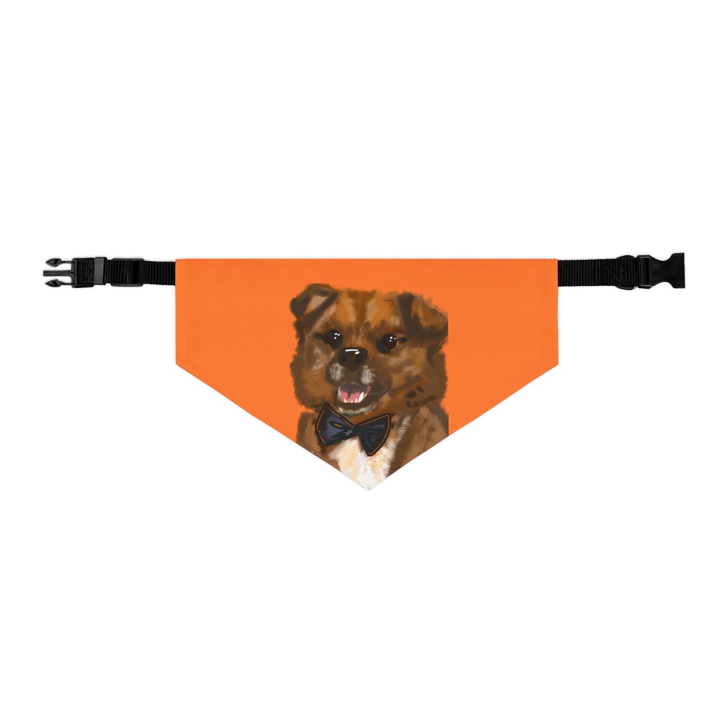 Baghlava Pet Bandana Collar with Dog Portrait