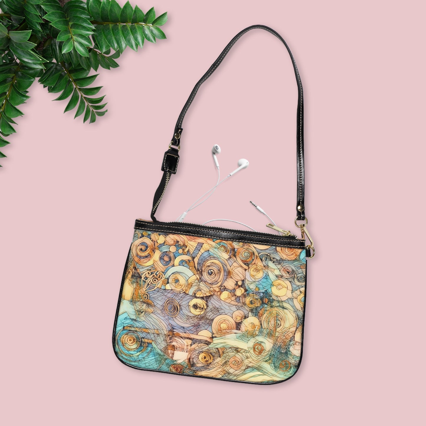 Ethereal Swirl design Small Shoulder Bag