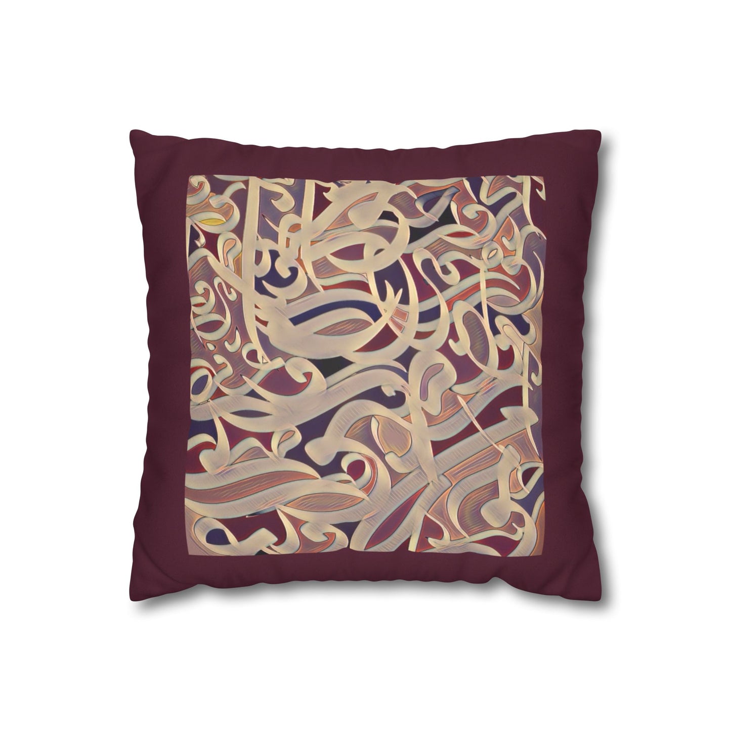 Copy of Square Pillowcase - Persian Calligraphy, Modern Handwriting Design