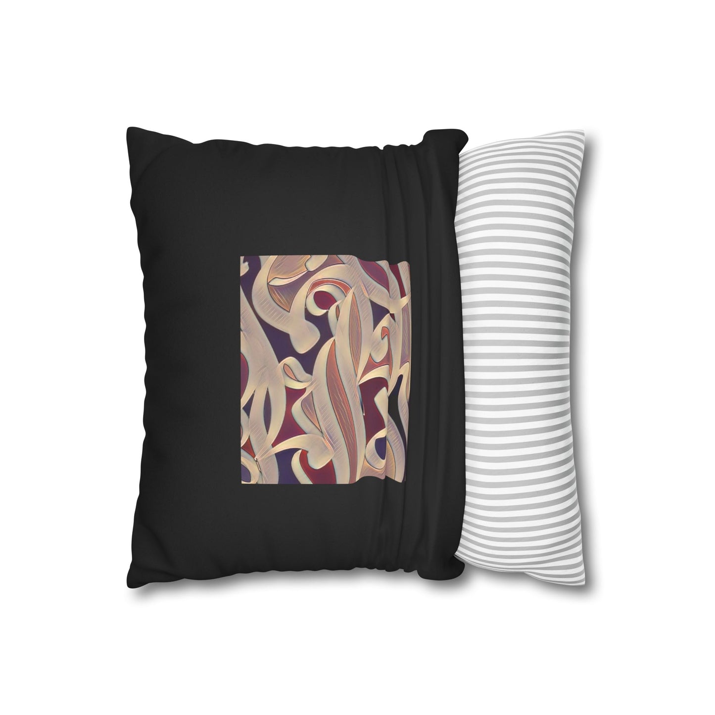 Persian Calligraphy beauty Faux Suede Square Pillow Cover