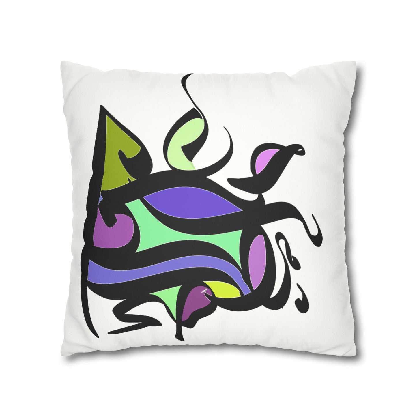 Square Pillowcase - Persian Calligraphy, Modern Handwriting Design