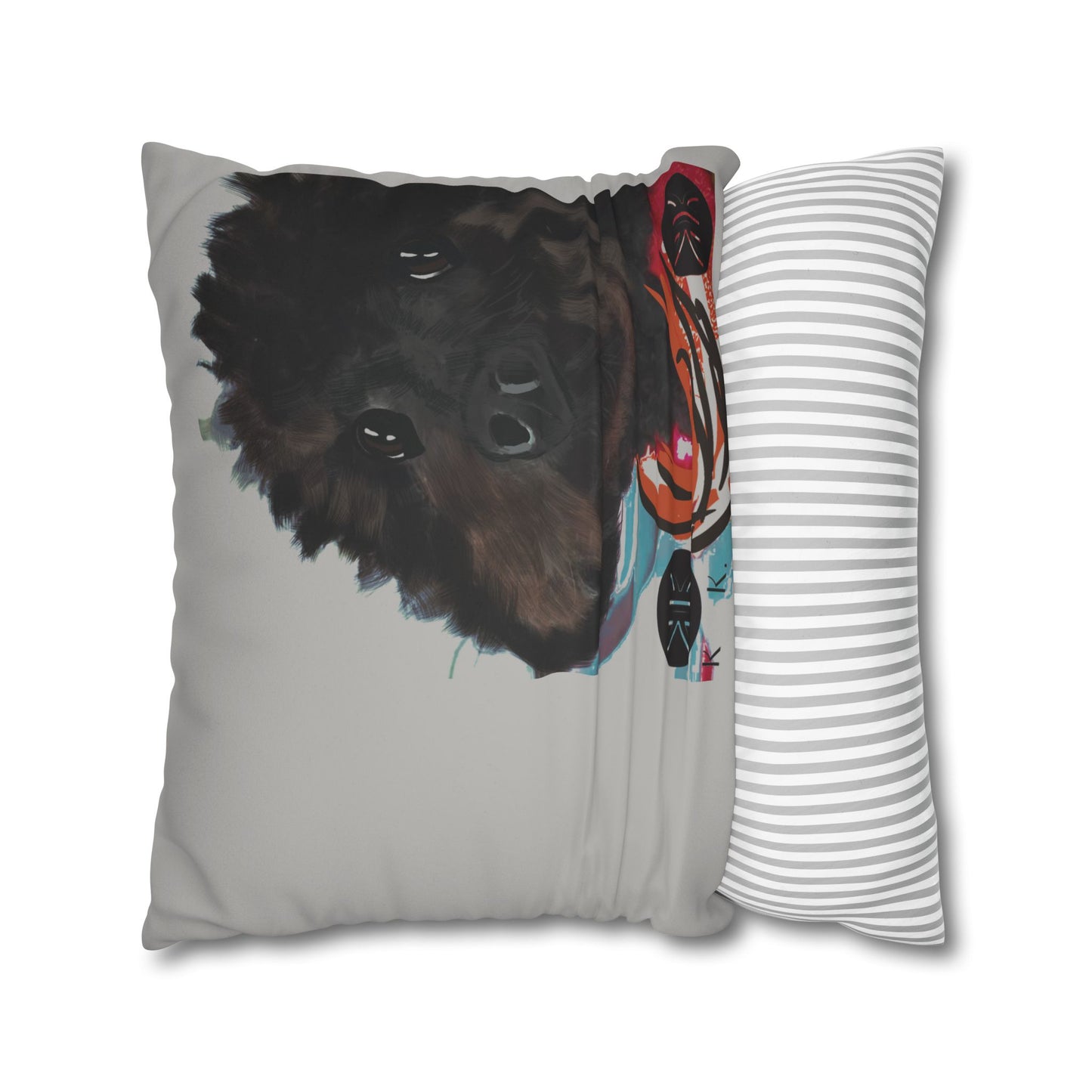 COAL Pillowcase - Modern Art Portrait Watercolour Design