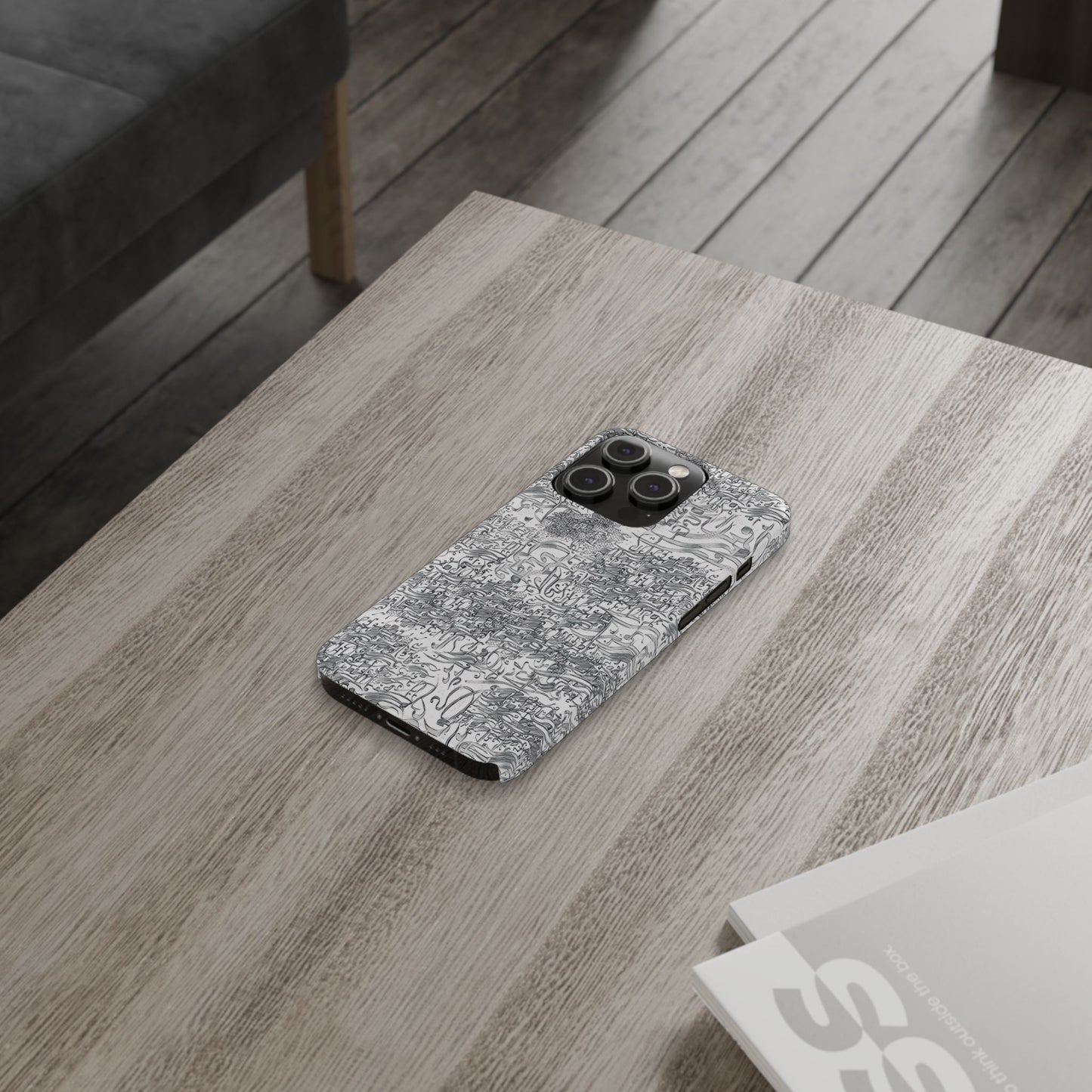 .ه,- ' Modern Art Slim Phone Case -LOVE I- I -.