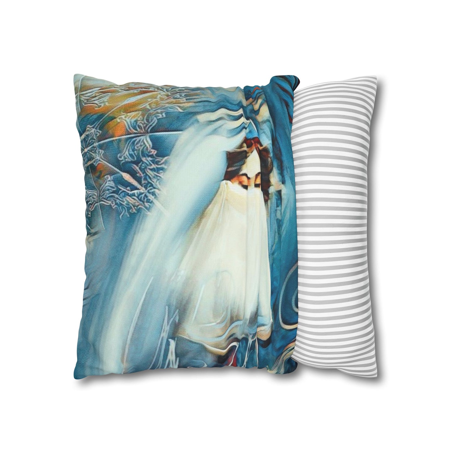 Square Pillowcase - Modern Art Watercolour Design