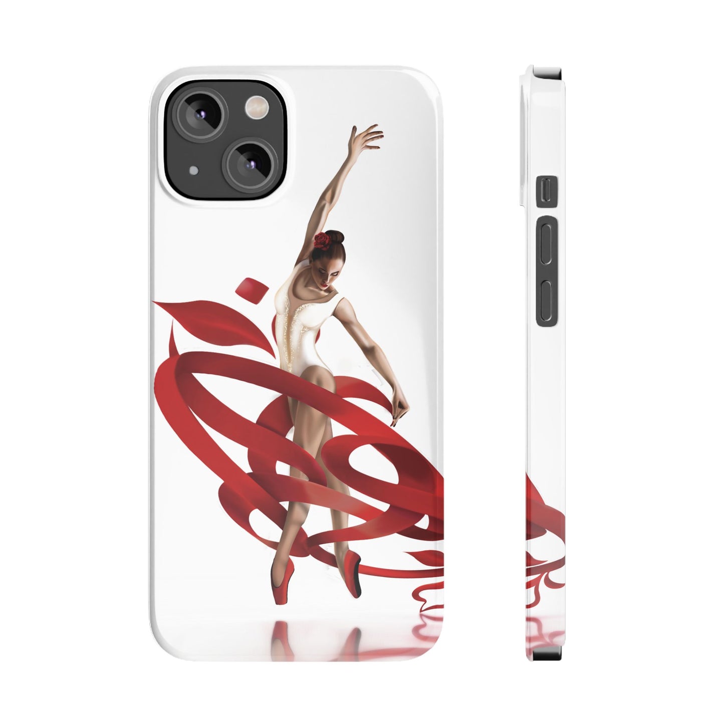 Elegant Ballet Dancer Ribbon Slim Phone Case - Perfect for Dance Lovers