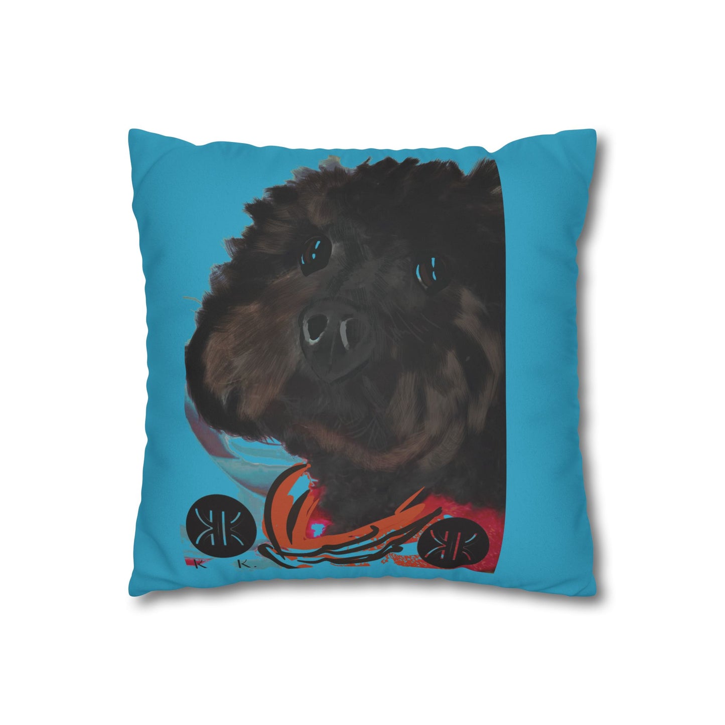 COAL Pillowcase - Modern Art Portrait Watercolour Design