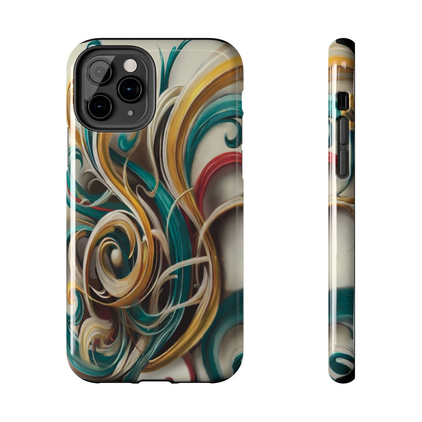Marble Abstract Phone Case Calligraphy
