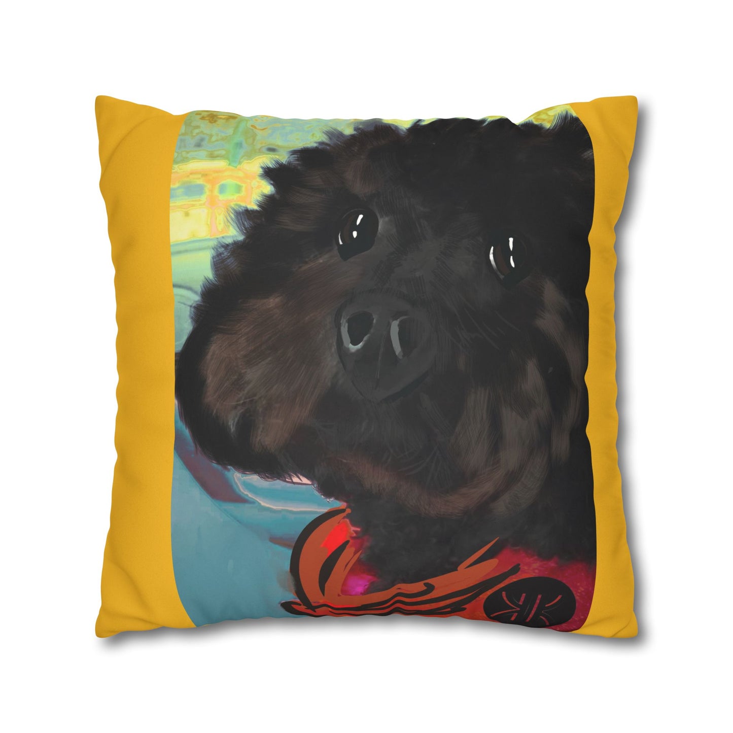 COAL Pillowcase - Modern Art Portrait Watercolour Design