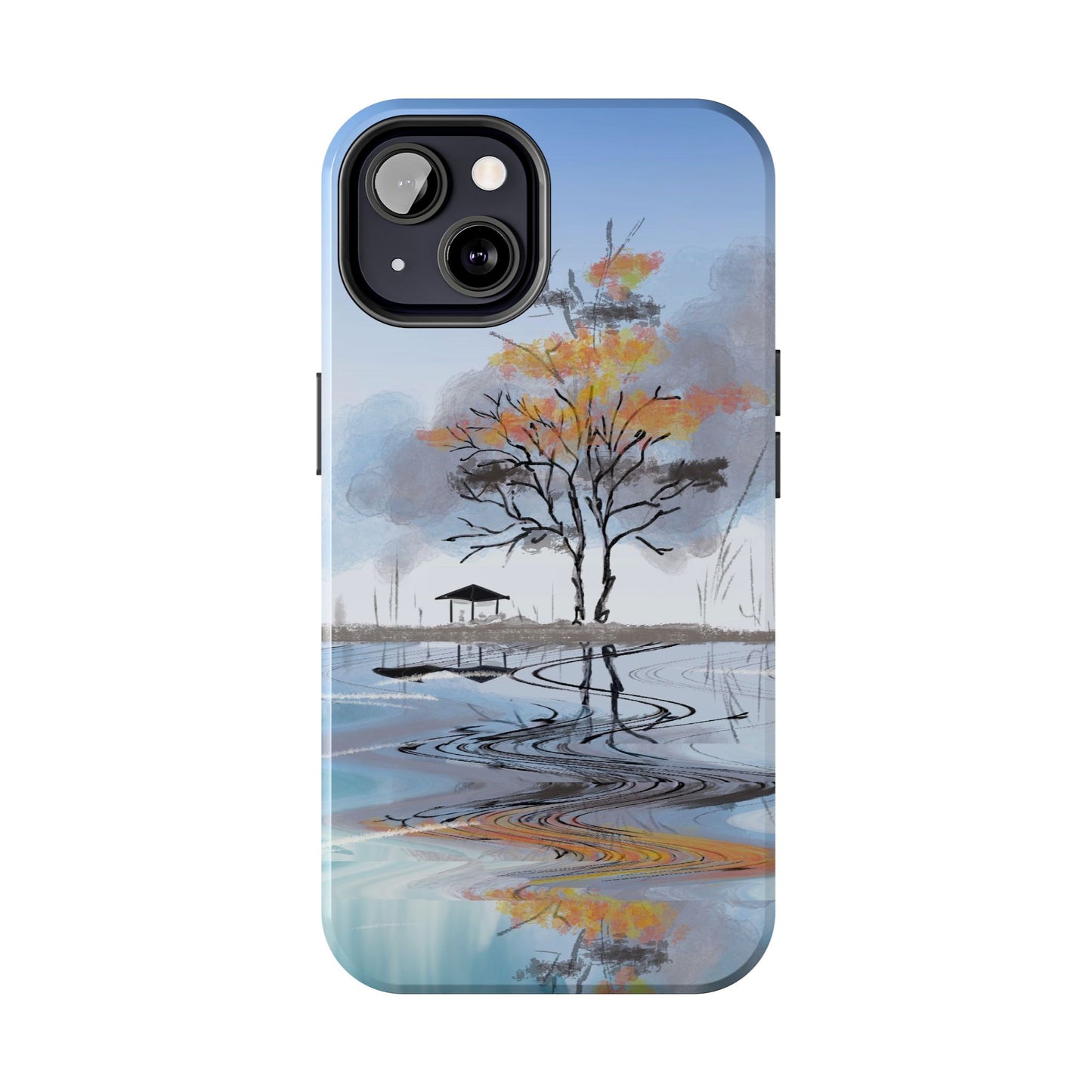 Serenity Phone Case Persian Calligraphy Art.