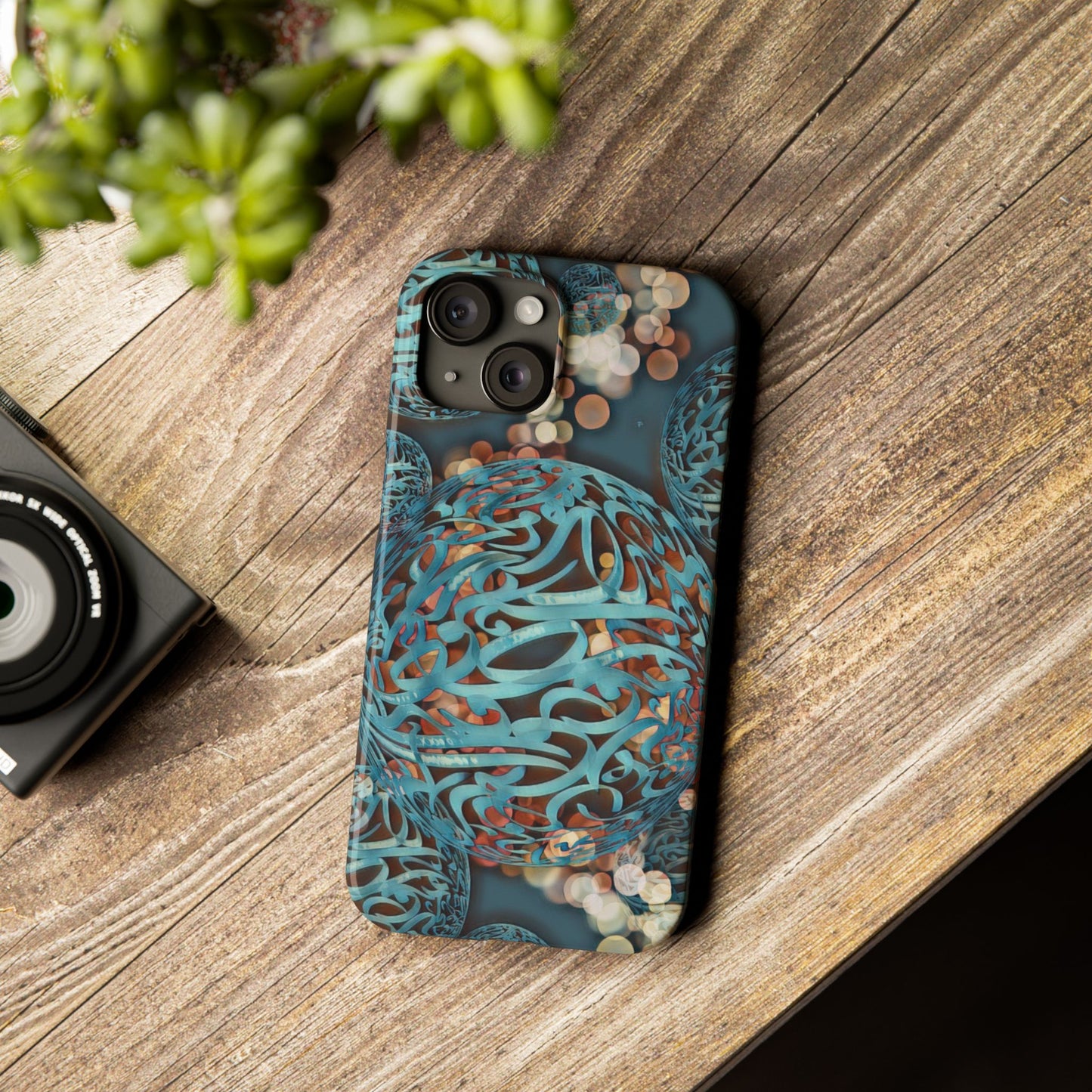 ' Modern Art Slim Phone Case -LOVE