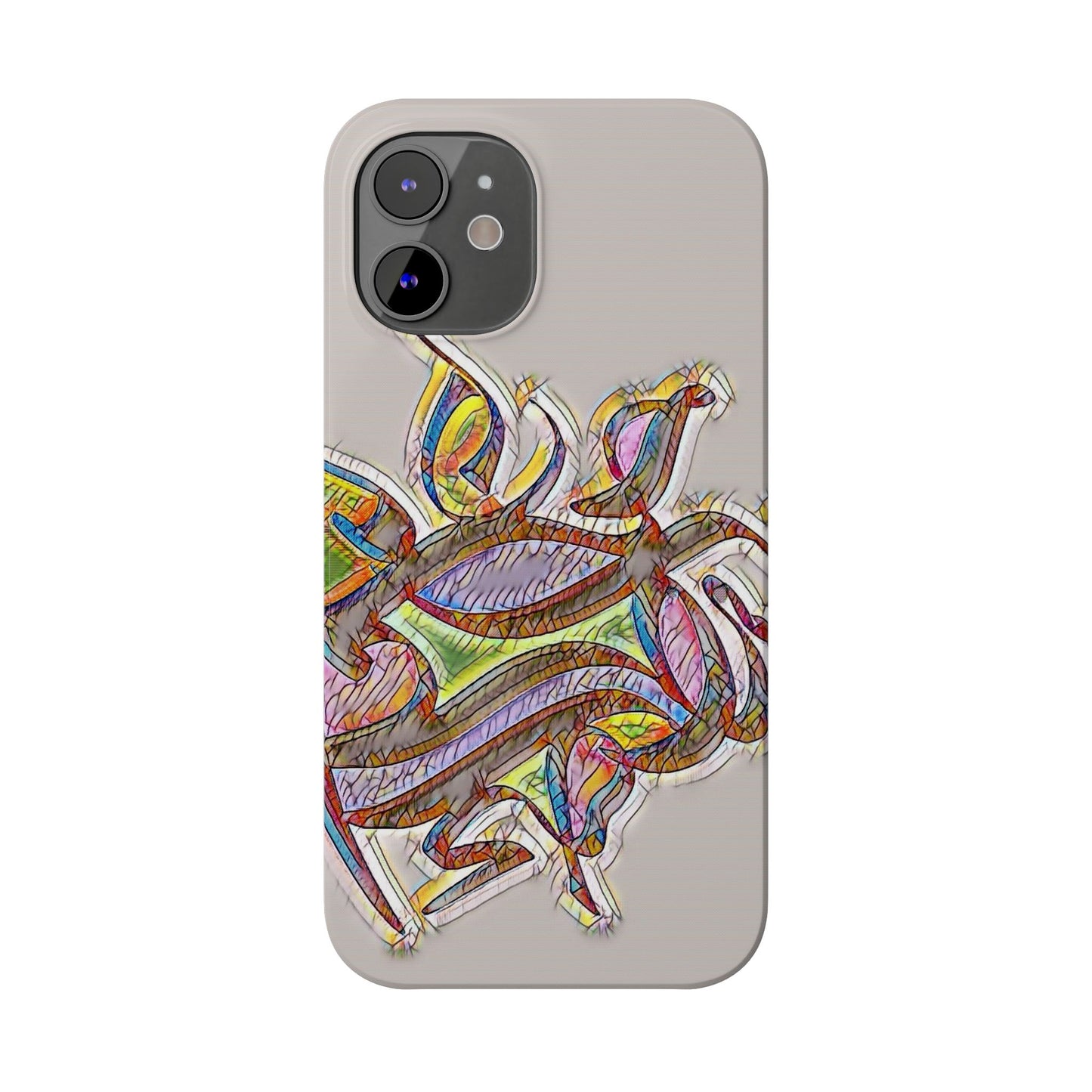 ' Modern Art Slim Phone Case -LOVE