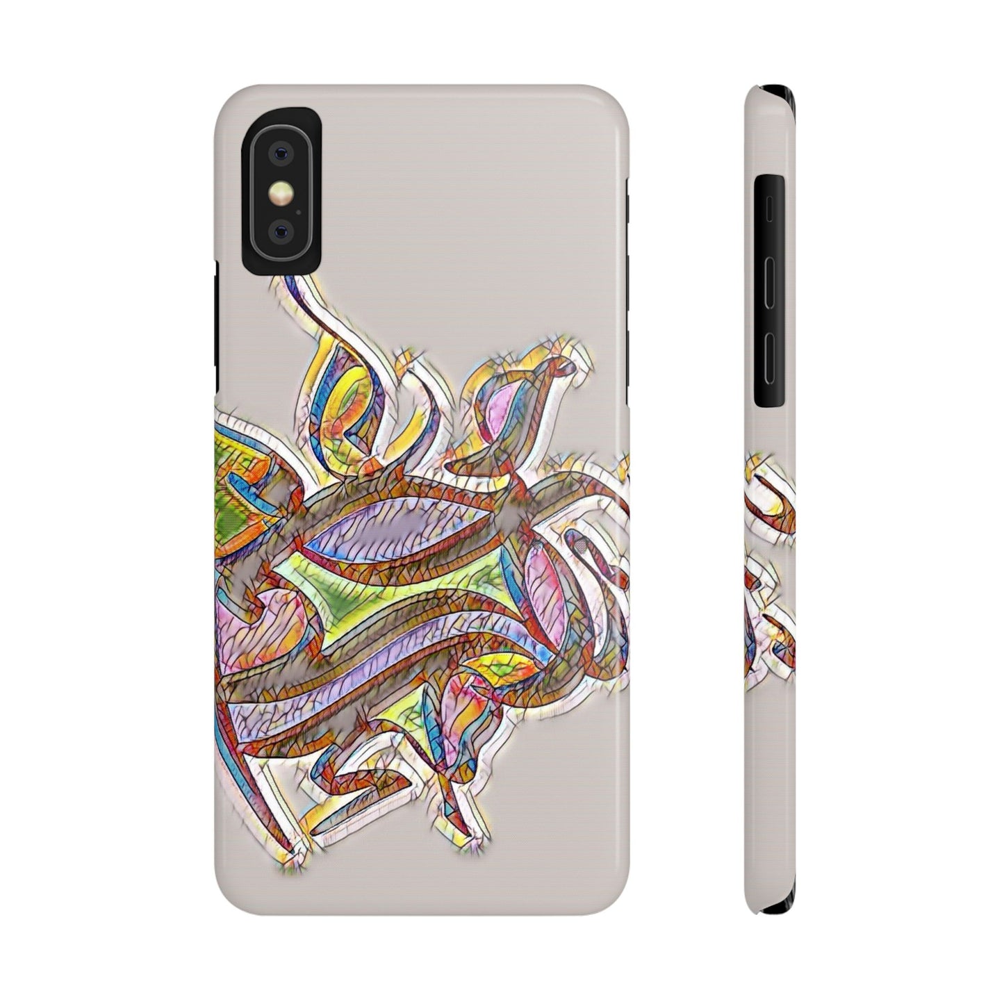 ' Modern Art Slim Phone Case -LOVE
