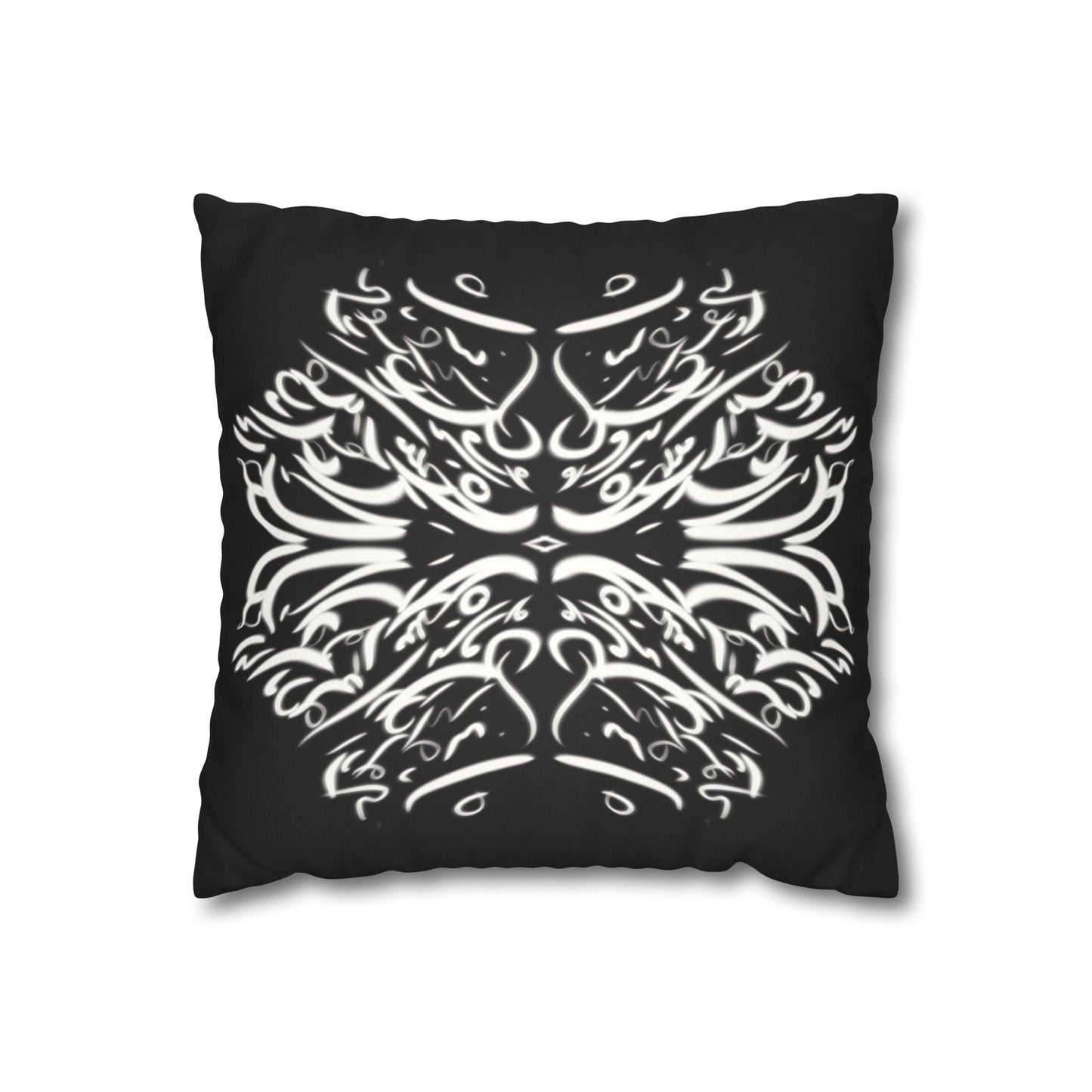 Persian Calligraphy beauty Faux Suede Square Pillow Cover