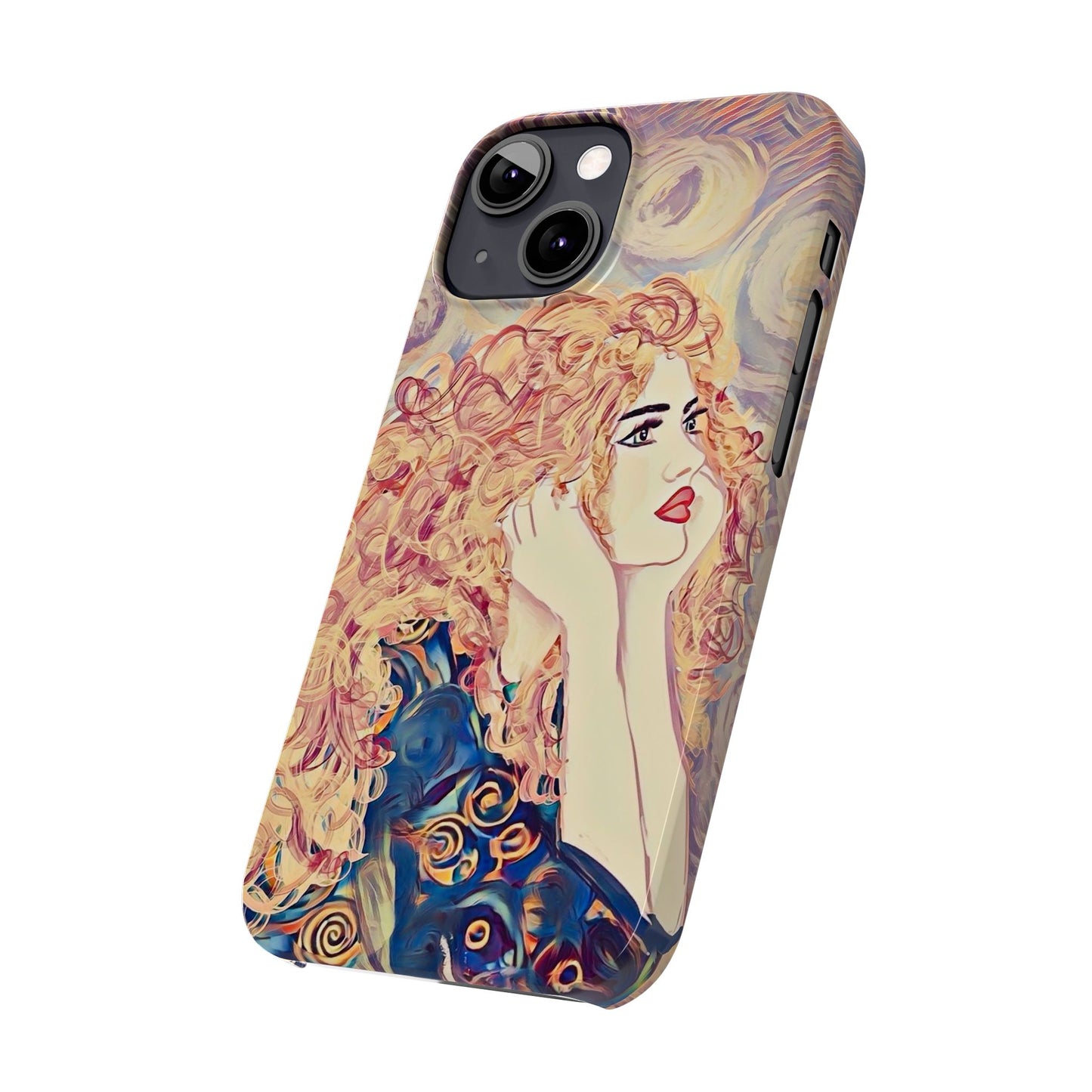 ' Modern Art Slim Phone Case -LOVE,