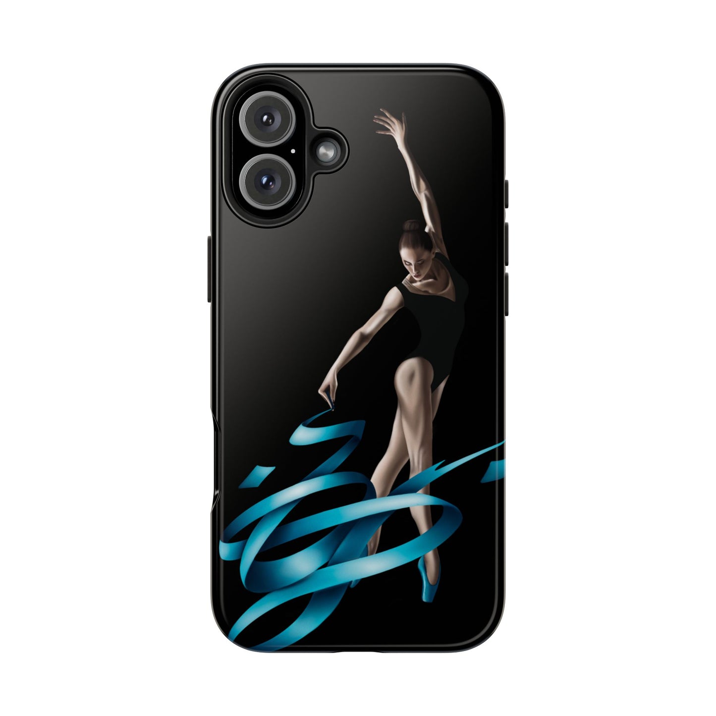 Phone Case - Ballerina with Blue Ribbon Persian Calligraphy Design