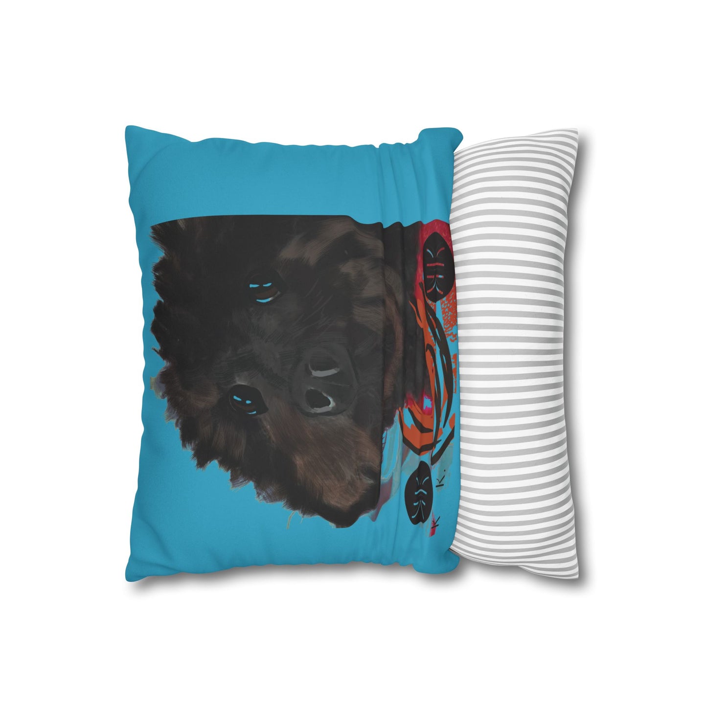 COAL Pillowcase - Modern Art Portrait Watercolour Design