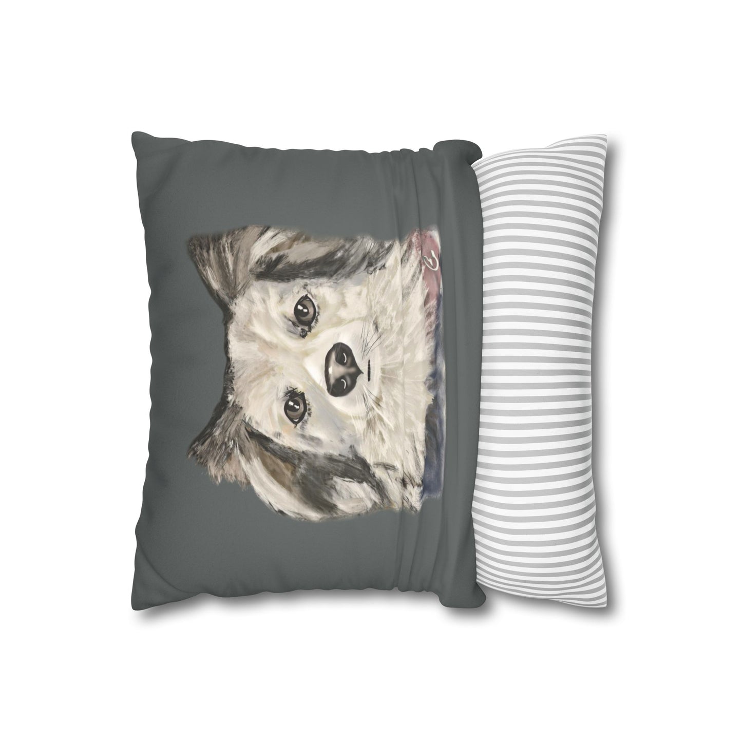 Dog Faux Suede Pillowcase - Pet Home Design