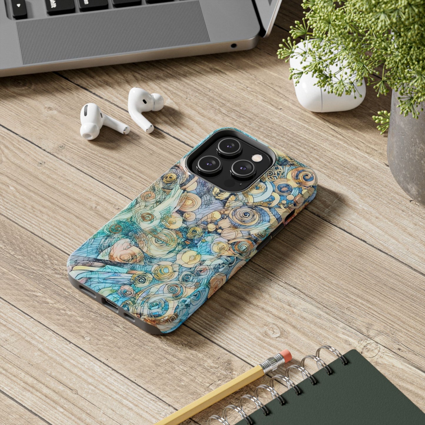 Golden Swirls Phone Case