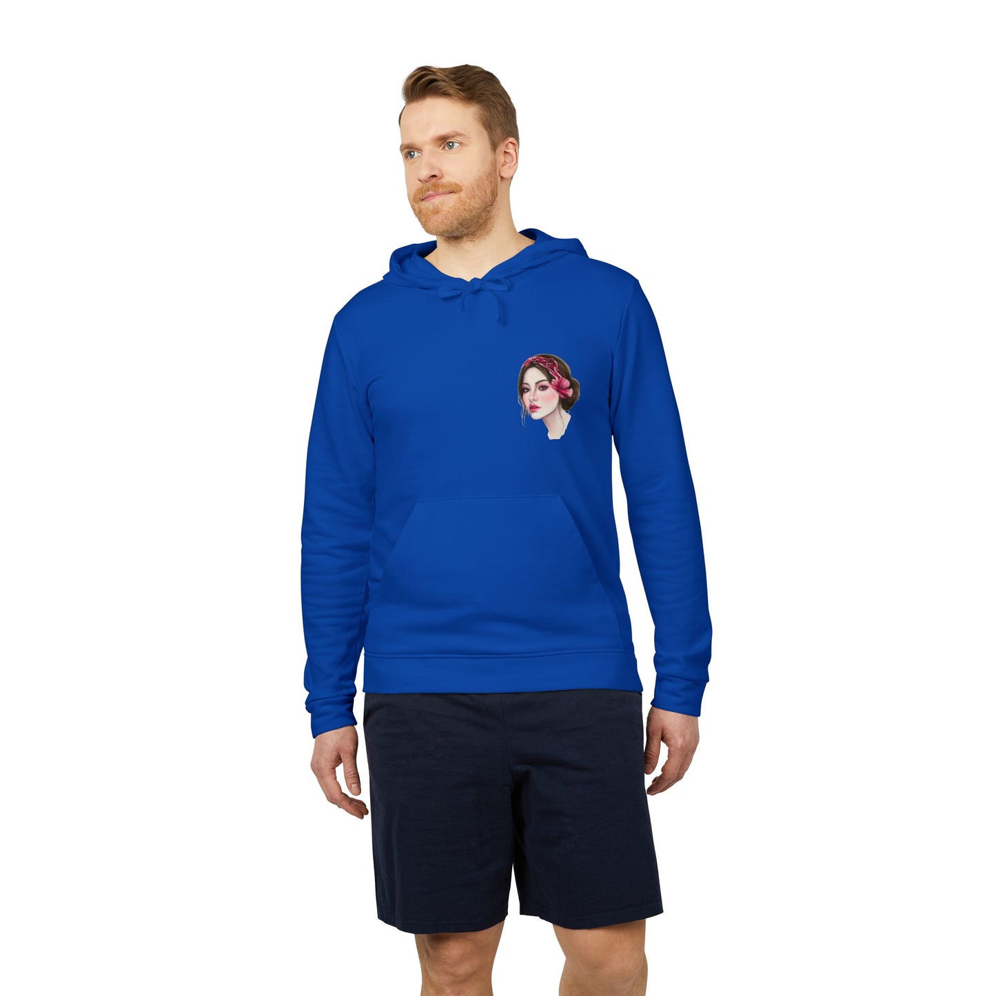 Kalli K X Adidas Unisex Fleece Hoodie- calligraphy headband