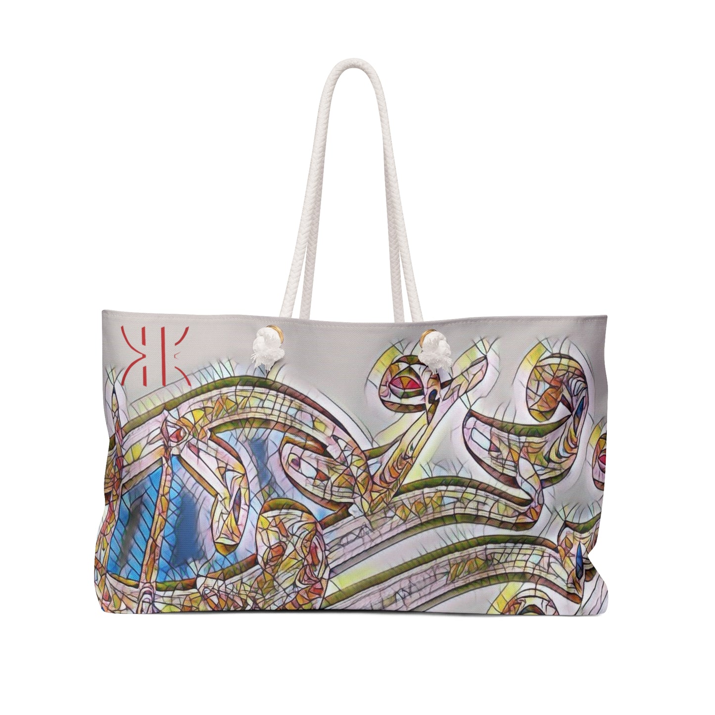 Kalli K Weekender Bag – Modern Calligraphy design