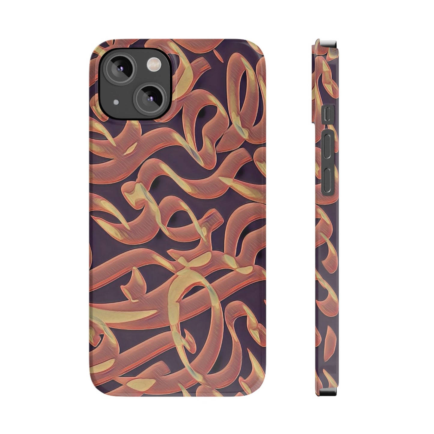 ' Modern Art Slim Phone Case -LOVE I-