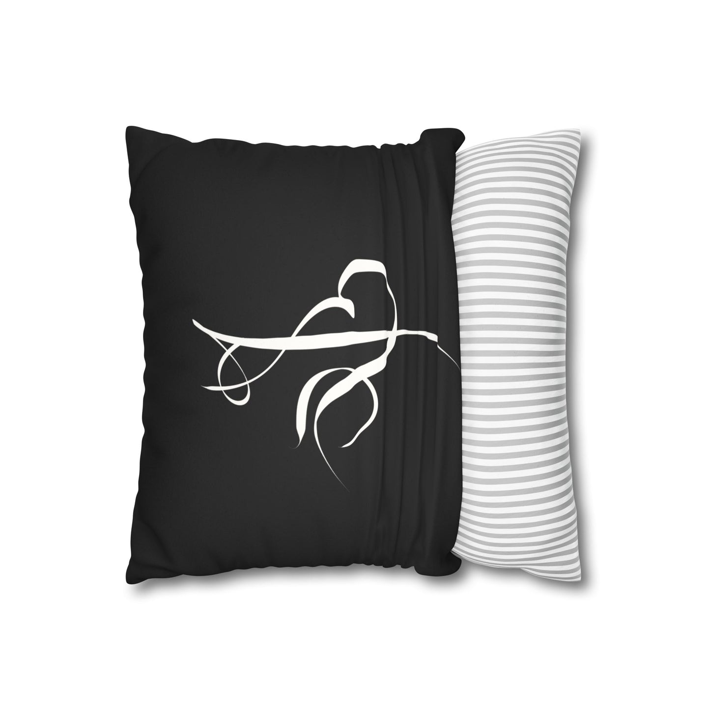 Modern Calligraphy Faux Suede Pillowcase - Home Design