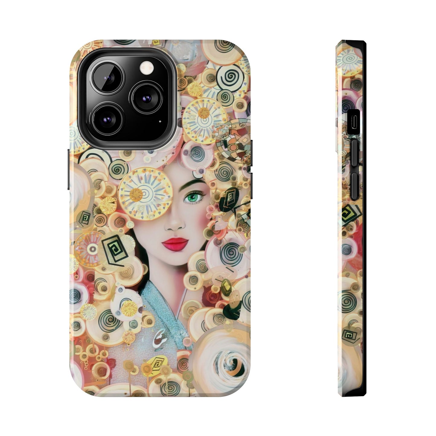 Phone Case - Persian Art Inspired Beautiful Girl Design
