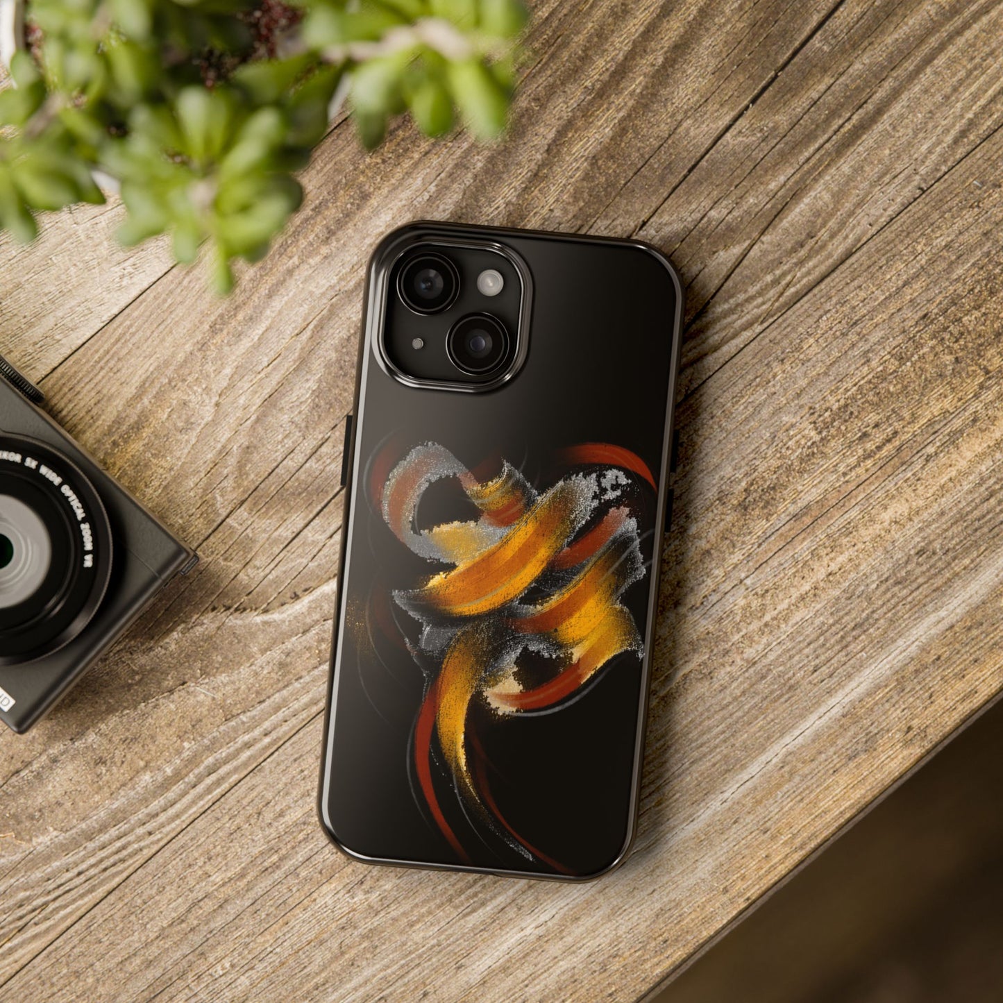 Calligraphy strokes Tough Phone Case