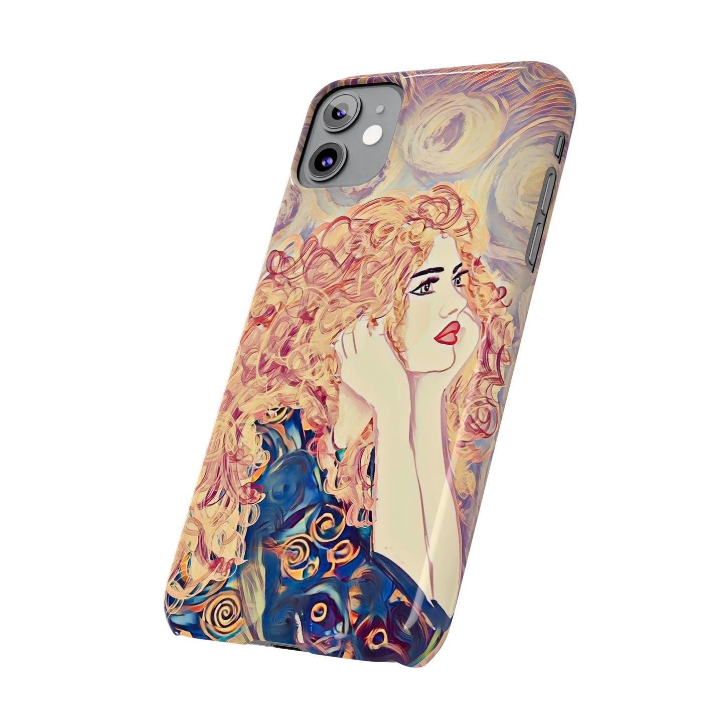 ' Modern Art Slim Phone Case -LOVE,
