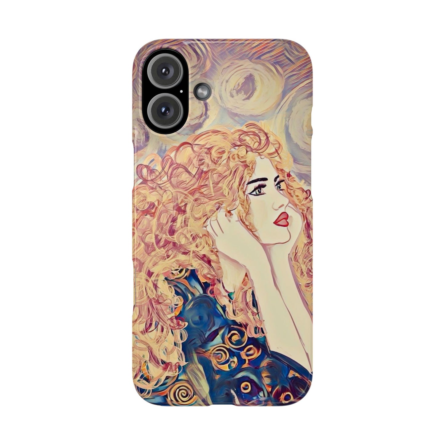 ' Modern Art Slim Phone Case -LOVE,