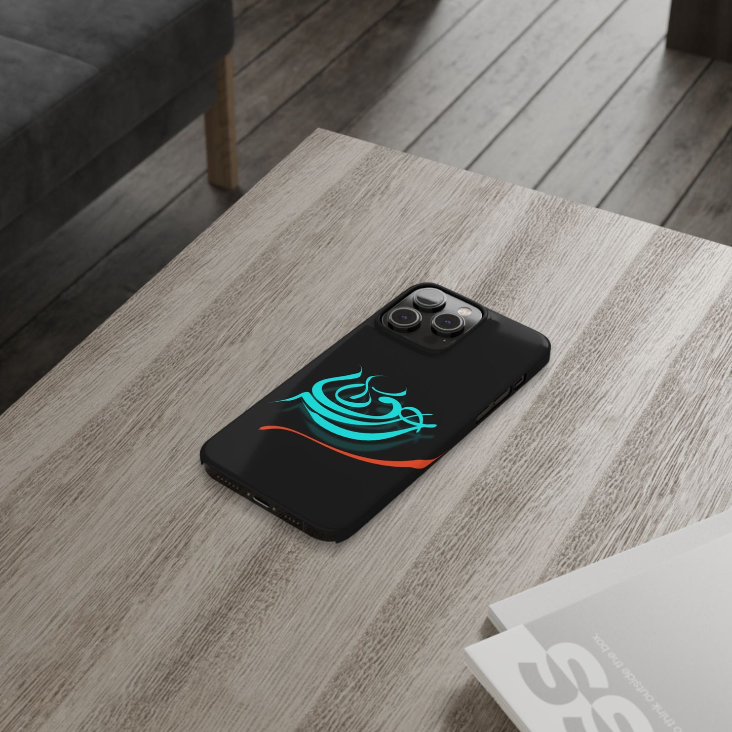 ' Modern Art Slim Phone Case -LOVE