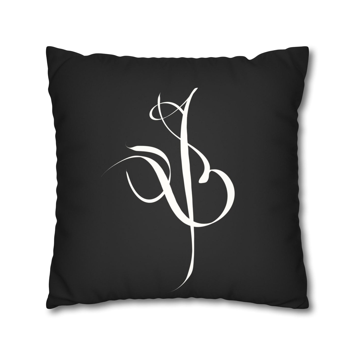 Modern Calligraphy Faux Suede Pillowcase - Home Design