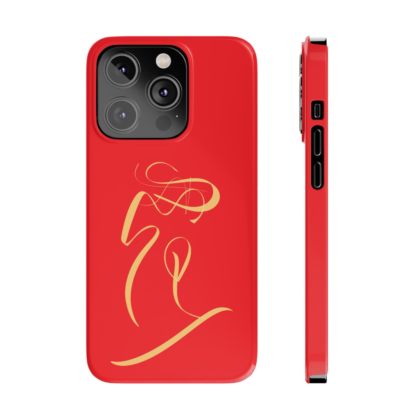 Modern Calligraphy Slim Phone Case -LOVE