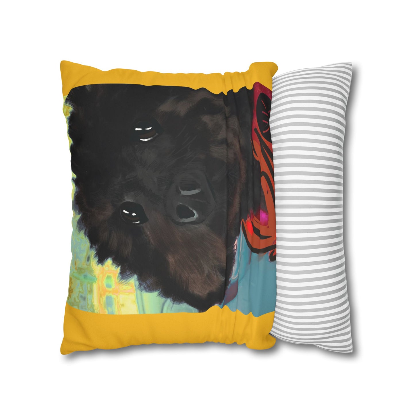 COAL Pillowcase - Modern Art Portrait Watercolour Design